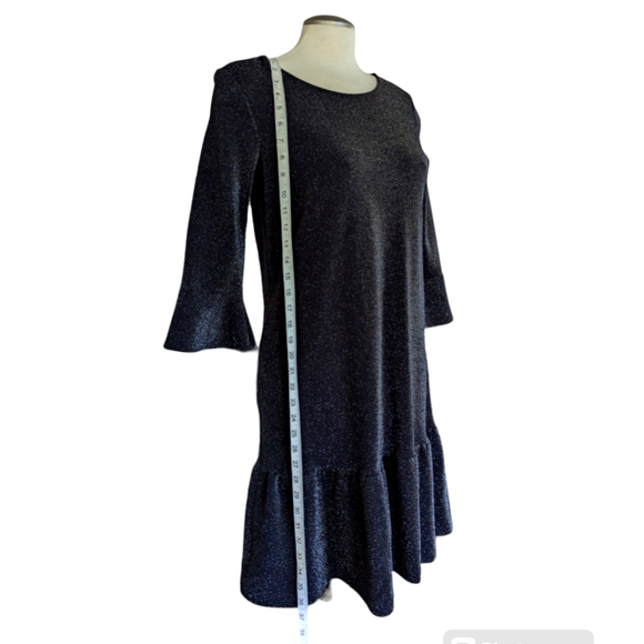 Esprit sparkly party dress, size medium LBD with ruffles - Picture 5 of 8